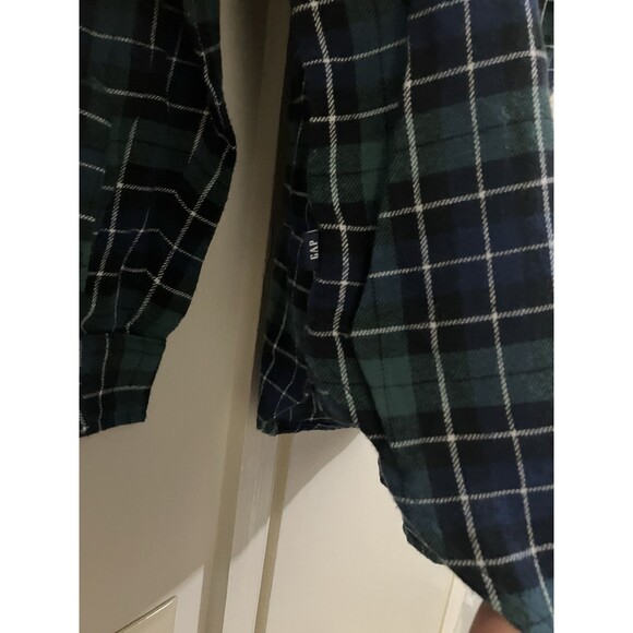NEW Gap Women's Soft Cotton Flannel Shirt Relaxed Fit Button-Up Size M - Picture 11 of 13